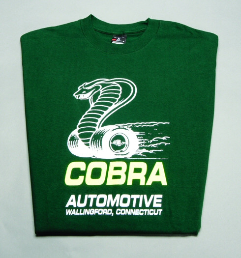 T-shirt green, cobra snake logo, x-large