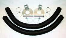Pictured:  Complete Standard Front Brake Cooling Kit for 12'' Competition Front Brakes (Part # 100-2100).