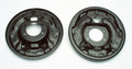 Pictured:  11'' x 2-1/4'' Backing Plates (2'' x 3.5625'' Bolt Pattern)