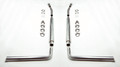 Dual Side Exhaust System, 1965 Shelby style, original 2'' size with glasspacks, for use with headers
