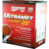 Champion-Nutrition-Ultramet-Lite-Chocolate-Fudge-20-ct | Muscleintensity.com