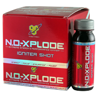 BSN-NO-Xplode-Igniter-Shots-Blue-Raz-3-7-oz-12-ct | Muscleintensity.com