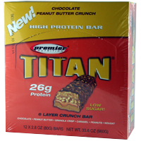 Premier-Titan-Bar-Choc-Peanut-Butter-12ct | Muscleintensity.com