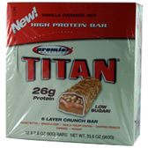 Premier-Titan-Bar-Vanilla-Caramel-Nut-12ct | Muscleintensity.com