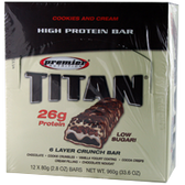 Premier-Titan-Bar-Cookies-N-Cream-12ct | Muscleintensity.com