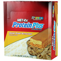 Met-Rx-Protein-Plus-Creamy-Peanut-Crisp-Bar-12-ct | Muscleintensity.com