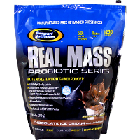 Gaspari-Real-Mass-ProBiotic-6lb-Chocolate | Muscleintensity.com