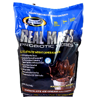 Gaspari-Real-Mass-ProBiotic-12lb-Chocolate | Muscleintensity.com
