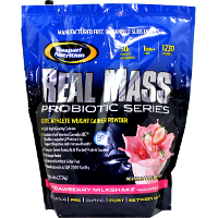 Gaspari-Real-Mass-ProBiotic-6lb-Strawberry | Muscleintensity.com
