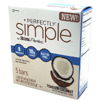 EAS-Perfectly-Simple-Bars-Toasted-Coconut-45g-5ct | Muscleintensity.com