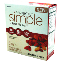 EAS-Perfectly-Simple-Bars-Cranberry-Almond-45g-5ct | Muscleintensity.com
