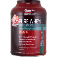 Champion-Pure-Whey-Plus-Strawberry-Sundae-4-8lbs | Muscleintensity.com
