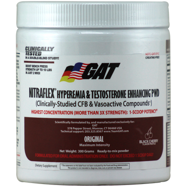GAT NitraFlex Black Cherry 30 svg | Muscleintensity.com