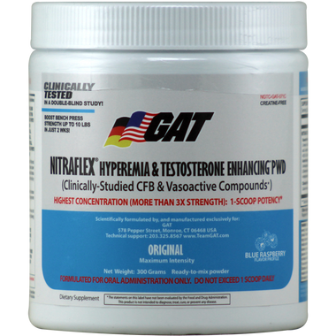 GAT NitraFlex Blue Raspberry 30 svg | Muscleintensity.com