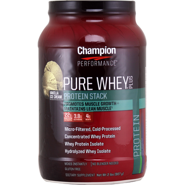 Champion Pure Whey Plus Vanilla Ice Cream 2 lbs | Muscleintensity.com