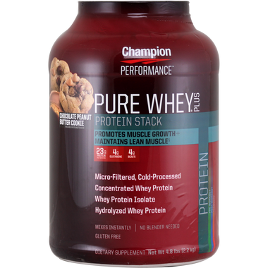 Champion Pure Whey Plus Chocolate Peanut Butter Cookie 4.8 lbs | Muscleintensity.com