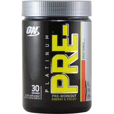 Optimum: Platinum PRE-Workout Friut Punch 30 svg | Muscleintensity.com