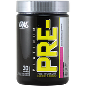 Optimum: Platinum PRE-Workout Raspberry Lemonade 30 svg | Muscleintensity.com