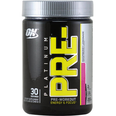 Optimum: Platinum PRE-Workout Raspberry Lemonade 30 svg | Muscleintensity.com