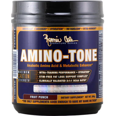 Ronnie Coleman Signature Series Amino-Tone Fruit Punch 30 svg | Muscleintensity.com