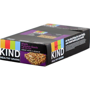 Kind Healthy Grain Bars Maple Pumpkin Seeds & Sea Salt 12ct | Muscleintensity.com