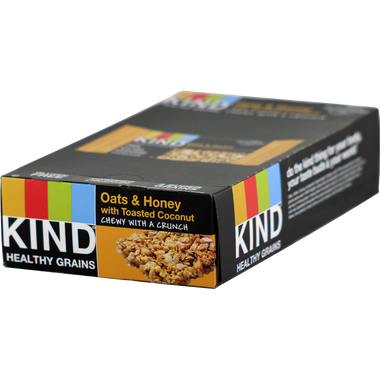 Kind Healthy Grain Bars Oats & Honey with Coconut 12ct | Muscleintensity.com