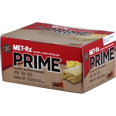 Met-Rx Prime Bar Peanut Butter Banana 6ct | Muscleintensity.com
