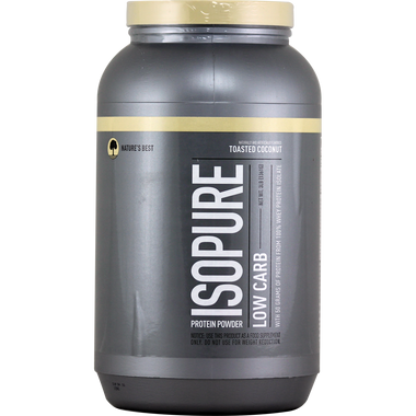 Nature's Best Isopure Low Carb Toasted Coconut 3 lbs | Muscleintensity.com