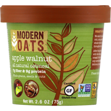 Modern Oats Apple Walnut Oatmeal 12 ct | Muscleintensity.com