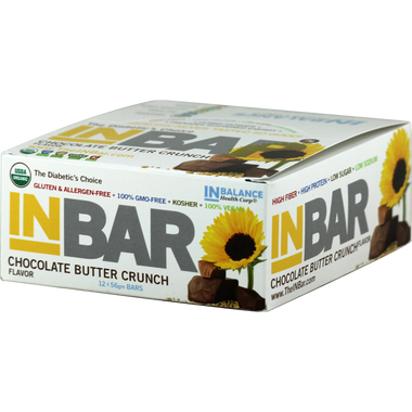 INBalance INBar Chocolate Butter Crunch Bars 12 ct | Muscleintensity.com
