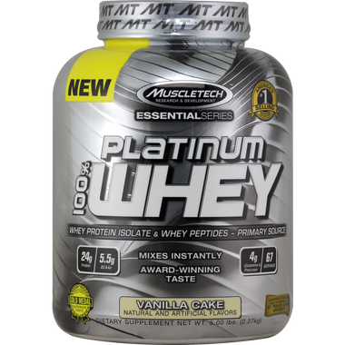 MuscleTech Essential Series 100% Platinum Whey Protein Vanilla C | Muscleintensity.com