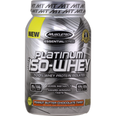 MuscleTech Essential Series Platinum 100% Iso Whey Peanut Butter | Muscleintensity.com