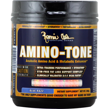 Ronnie Coleman Signature Series Amino-Tone Blue Razz 30 svg | Muscleintensity.com