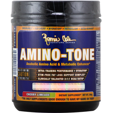 Ronnie Coleman Signature Series Amino-Tone Cherry Limeade 30 svg | Muscleintensity.com