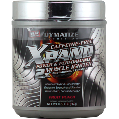 Dymatize Xpand 2x Fruit Punch Caffeine Free 36 svg | Muscleintensity.com