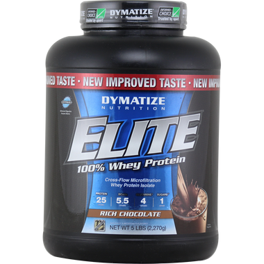 Dymatize Nutrition Elite Whey Protein Rich Chocolate 5 lbs | Muscleintensity.com