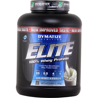 Dymatize Nutrition Elite Whey Protein Gourmet Vanilla 5 lbs | Muscleintensity.com