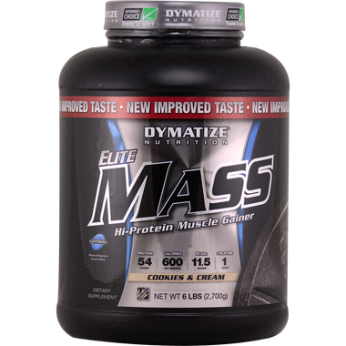 Dymatize Nutrition Elite Mass Gainer Cookies and Cream 6 lbs | Muscleintensity.com