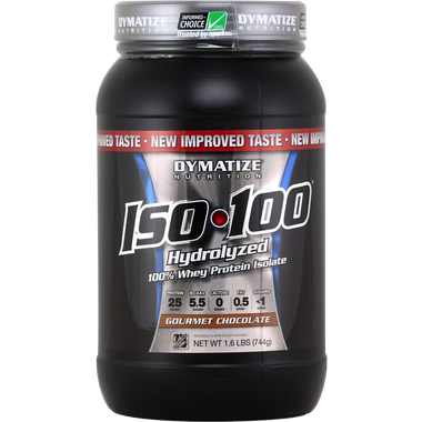 Dymatize Nutrition ISO-100 Protein Gourmet Chocolate 1.6 lbs | Muscleintensity.com