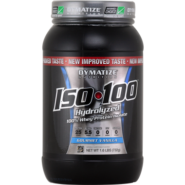 Dymatize Nutrition ISO-100 Protein Gourmet Vanilla 1.6 lbs | Muscleintensity.com