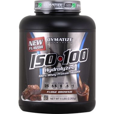 Dymatize Nutrition ISO-100 Fudge Brownie 5 lb | Muscleintensity.com