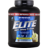 Dymatize Nutrition Elite Whey Protein Smooth Banana 5 lbs | Muscleintensity.com