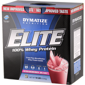 Dymatize Nutrition Elite Whey Strawberry 10 lbs | Muscleintensity.com