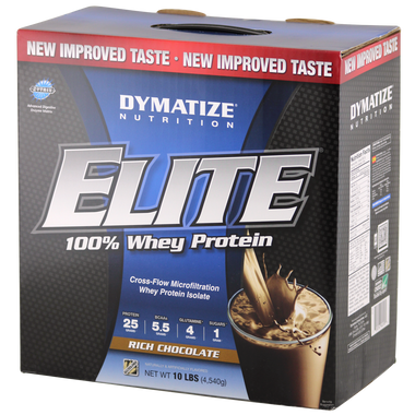 Dymatize Nutrition Elite Whey Chocolate 10 lbs | Muscleintensity.com