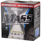 Dymatize Nutrition: Elite Mass Gainer 10 lb Cookies N Cream | Muscleintensity.com