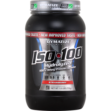 Dymatize Nutrition ISO-100 Protein Gourmet Strawberry 1.6 lbs | Muscleintensity.com