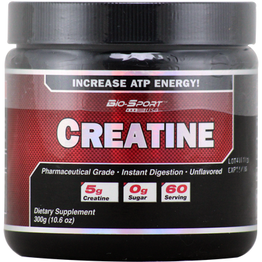 Bio-Sport USA Creatine Powder 300 g 60 svg | Muscleintensity.com