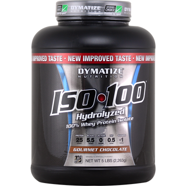 Dymatize Nutrition ISO-100 Protein Gourmet Chocolate 5 lbs | Muscleintensity.com