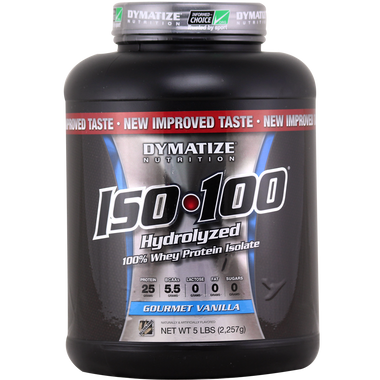 Dymatize Nutrition ISO-100 Protein Gourmet Vanilla 5 lbs | Muscleintensity.com