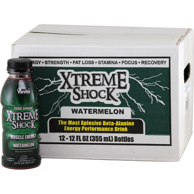 ANSI Xtreme Shock Watermelon 12 oz 12 ct | Muscleintensity.com